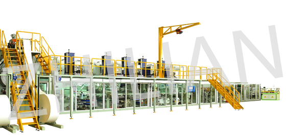 Máy làm tã cho người lớn siêu mỏng 150m / phút 50Hz