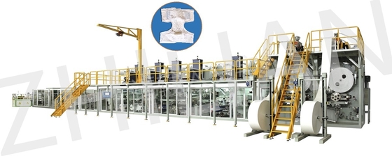 Máy làm tã cho người lớn Servo siêu thấm hút đầy đủ 300m / phút