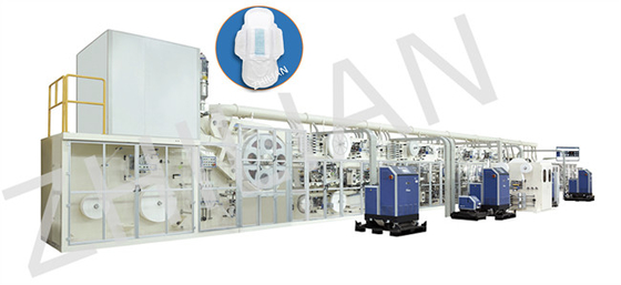 Máy làm băng vệ sinh hoàn toàn tự động dành cho nữ 1200 chiếc / phút