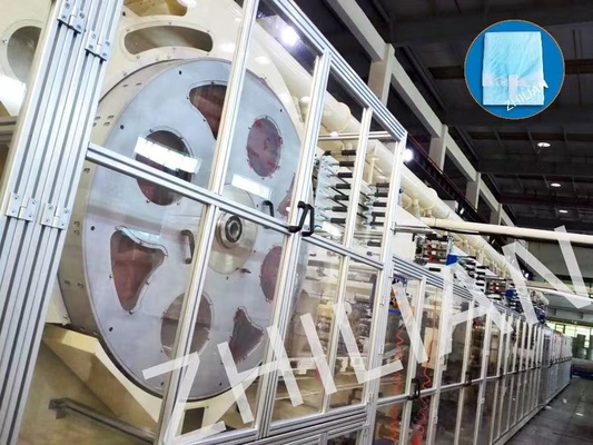 Máy đóng khăn vệ sinh hoàn toàn tự động Đóng gói thẳng 500 chiếc / phút 900 chiếc / phút