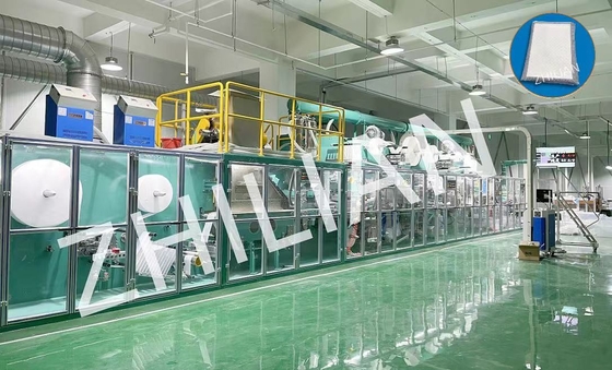 Máy làm tấm lót thực phẩm hấp thụ 300m / phút Máy làm tấm lót