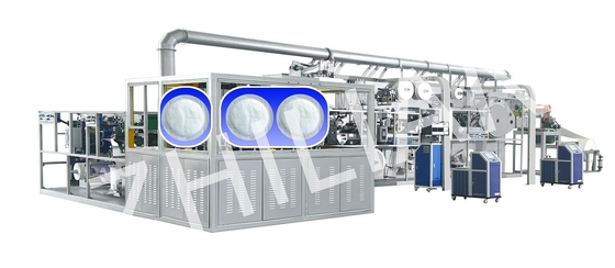 Máy tạo hình trực tuyến miếng đệm ngực dùng một lần 300 chiếc / phút